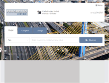 Tablet Screenshot of progressoimoveis.com